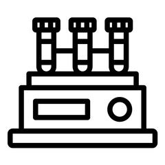 Sticker - Centrifuge vector icon illustration of Lab iconset.