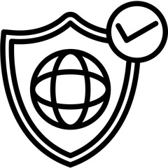 Poster - Network Security vector icon illustration of Networking iconset.