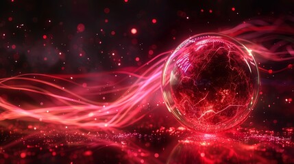 Aufkleber - Concept for an abstract glowing futuristic energy shield effect.