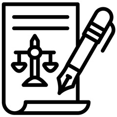 Poster - Bureaucracy vector icon illustration of Law & Legislation iconset.