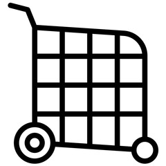 Wall Mural - Shopping Cart vector icon illustration of Fashion Ecommerce iconset.