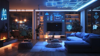 Aufkleber - Developing a smart home and Internet of Things system for a residential household. Developing an app to control IOT devices using smartphones.