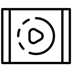 Sticker - Slow Motion vector icon illustration of Filmmaking iconset.