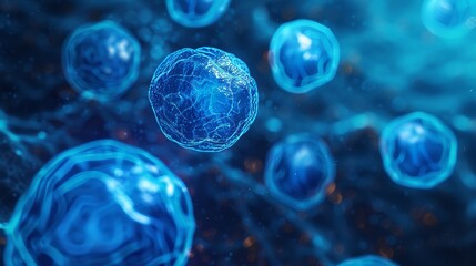 Aufkleber - An oncology low polywireframe with destructible stars in the form of points, lines, and shapes that are cancerous.