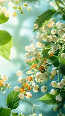 Poster - Flourishing Elderberry Bush with Delicate White Blossoms in Spring Garden