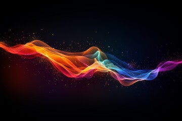 Wall Mural - digital graphic abstract background for technological processes, neural networks, digital data stora