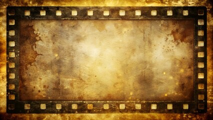 Abstract dirty or aging film frame. Dust particle and dust grain texture or dirt overlay use effect for film frame with space for your text or image and vintage grunge style.