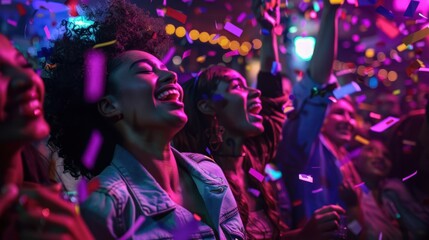 Poster - The Excited Partygoers
