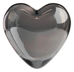 Sticker - PNG  Elegant glass heart illustration