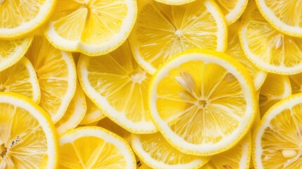 Wall Mural - Sliced Lemons