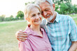 © Lumos sp - woman man senior couple happy retirement together elderly dreaming relaxation thinking active vitality imagination romance daydreaming thoughtful dream hug bonding