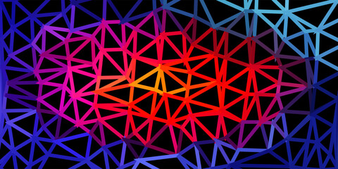 Wall Mural - Light multicolor vector gradient polygon texture.
