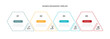© Haris - Design template infographic vector element with 4 step or option suitable for web presentation and business information