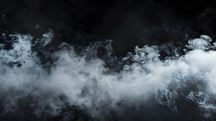 Wall Mural - light smoke from below, like stock asset, black background