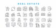 © anouar - Real Estate Thin Line Icon Set. House, Mortgage, Loan Icon. Editable Real Estate Vector Icon