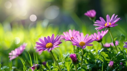 Sticker - The vibrant pink daisies