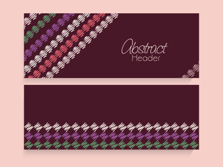 Poster - Social Media Banner or Header Design Set in Scribble Style.