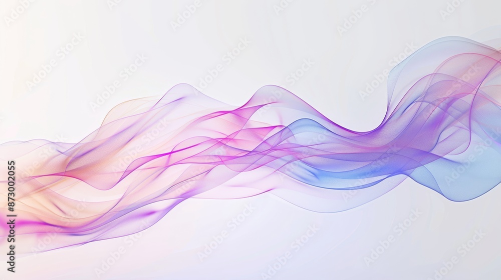 Abstract colorful wave pattern on white background