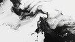 © Broccolini - water splash isolated on black background, black and white abstract background, black and white background, glitch aesthetic, fluid background