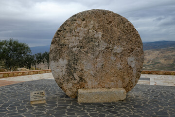 Wall Mural - Memorial sculpture at mount Nebo in Jordan