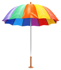 Canvas Print - PNG Umbrella rain white background beach umbrella.