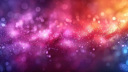 Wall Mural - A beautiful abstract background with colorful bokeh lights.