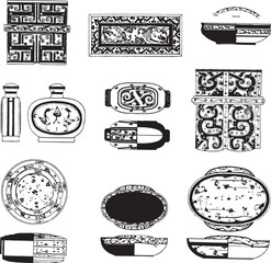 Sticker - Chinese Han Dynasty patterns