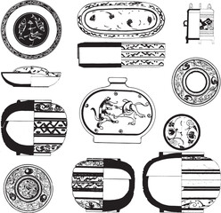 Sticker - Chinese Han Dynasty patterns