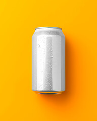 Wall Mural - PNG aluminum can mockup, transparent design