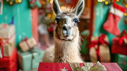 Poster - Llama Christmas Gift