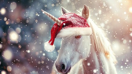 Canvas Print - Christmas Unicorn