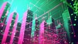 © Faisal Ai - A digital network connecting futuristic towers in vibrant pink and green, representing the World Wide Web concept in a neon-lit cityscape.