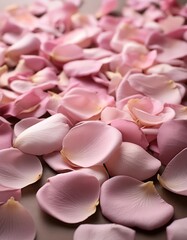 Wall Mural -  pink rose petals background 