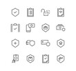 © PaleStudio - Set of insurance and related icons, car protection, analytic, health insurance, contract and variety vectors.