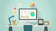 © indyntk - Risk Assessment flat design front view evaluation theme animation vivid