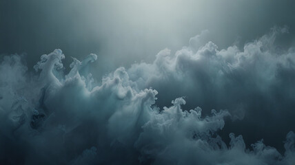 smoke blue background with thick fog
