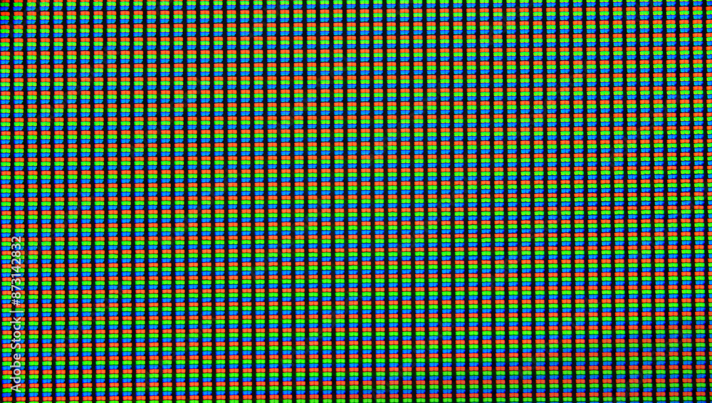 LED screen RGB diodes in detail Stock Photo | Adobe Stock