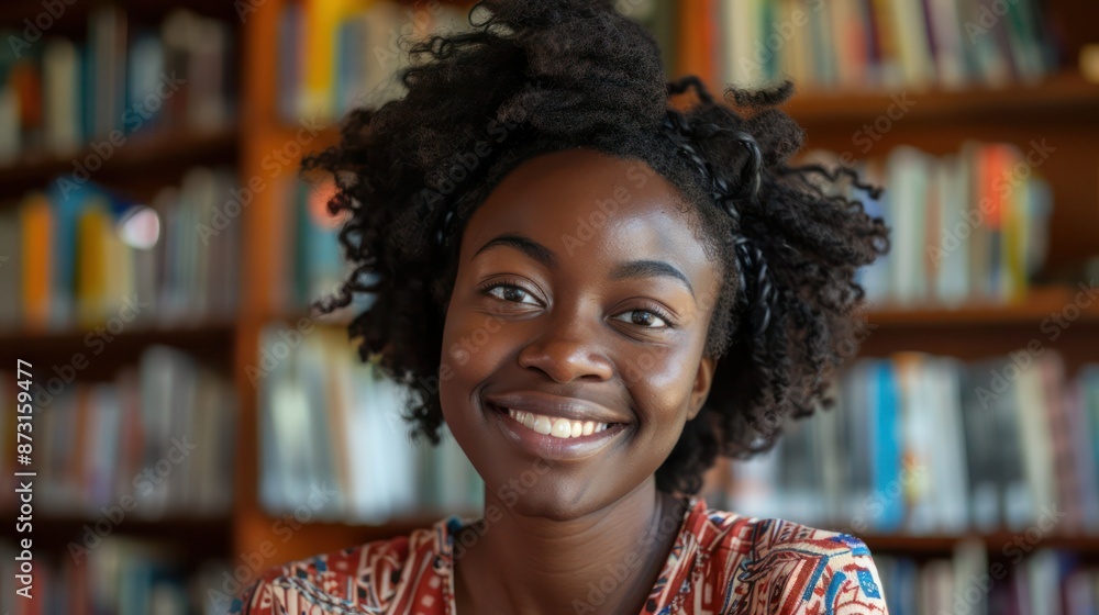 Beautiful Confident Young African American Woman Looking at Camera ...
