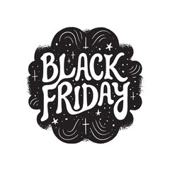 Sticker - Black Friday is a day of shopping. It is a day when people go out to buy things at a discount