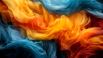 Wall Mural - Colorful abstract background with dynamic swirling patterns. Vibrant art and design concept