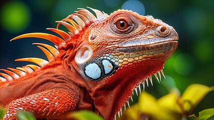 iguana, lizard, reptile, animal, green, wildlife, dragon, nature, wild, animals, zoo, pet, eye, scal