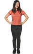 © Asier - Full-body young Chinese woman confident keeping hands on hips.