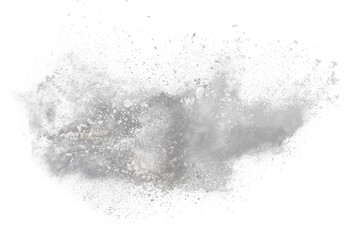 Wall Mural - white powder explosion on black background. colored cloud. colorful dust explode. paint holi.