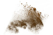 © kitsana - Brown powder explosion on white background. Colored cloud. Colorful dust explode. Paint Holi.