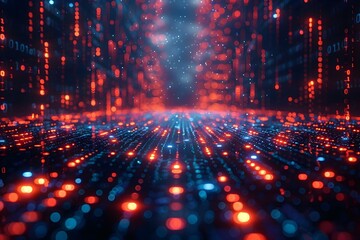 Programming code abstract technology background