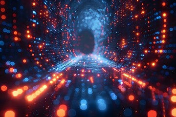 Programming code abstract technology background