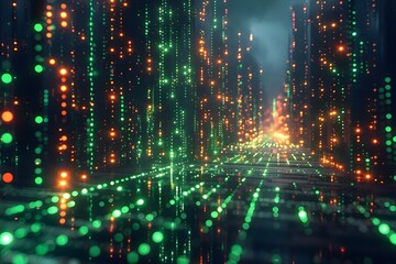 Programming code abstract technology background