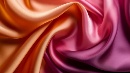 Sticker - Vibrant and luxurious silk fabric, its rich colors and smooth texture beautifully highlighted