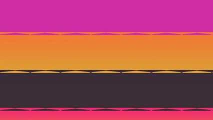 Wall Mural - This image is of three horizontal stripes. The top stripe is pink, the middle stripe is orange, and the bottom stripe is purple.