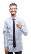 © Krakenimages.com - Young business man happy with big smile doing ok sign, thumb up with fingers, excellent sign